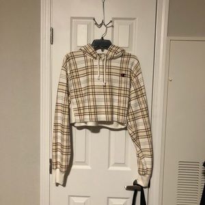 Plaid Champion Hoodie